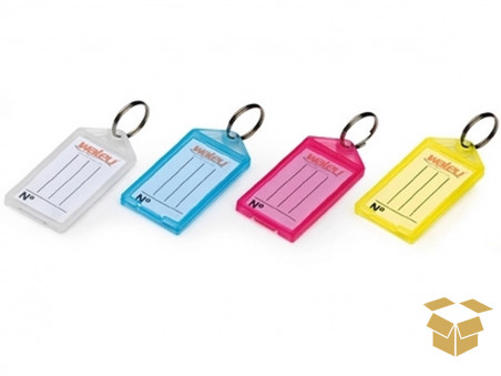 CHAVEIRO PLASTICO C/IDENTIF.CORES C/100