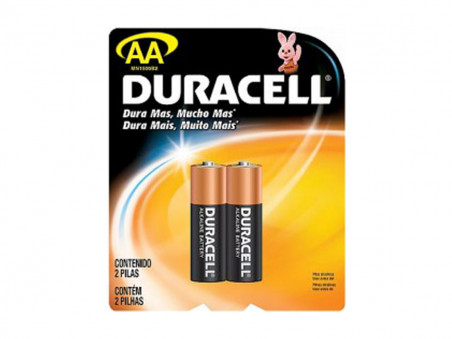 PILHA  AA ALCALINA DURACEL  C/2