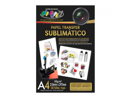 PAPEL TRANSFER SUBLIMATICO 100G.A4 100F.
