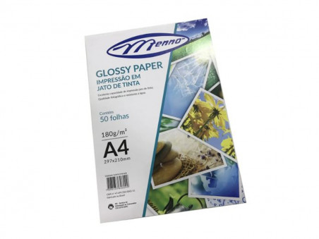 PAPEL GLOSSY PAPER 180GR. A4 C/50.