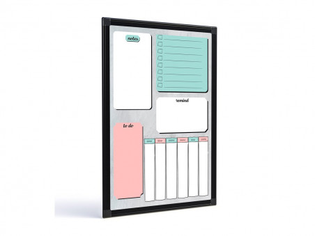 QUADRO PLANNER 040X060 SEMANAL MOLD. PT.
