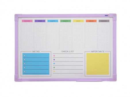 QUADRO PLANNER 040X060 SEMANAL DOTS