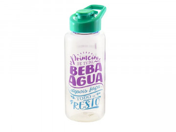 GARRAFA PLAST.BEBA AGUA 1000ML