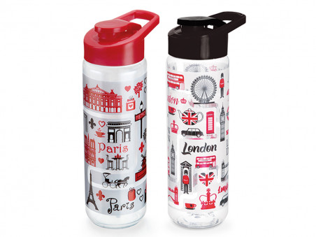 GARRAFA PLAST.PARIS/LONDRES 700ML