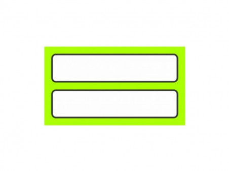 PLACA PVC 12X6,8 DIVIDIDA AMARELA C/12