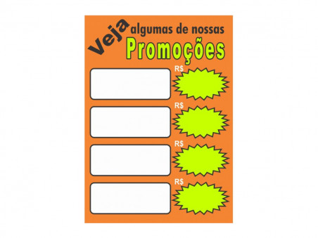 PLACA PVC 22X30 VEJA AS PROMOCOES LJ.C12