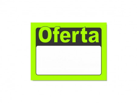 PLACA PVC 13X17 OFERTA AMARELA C/12