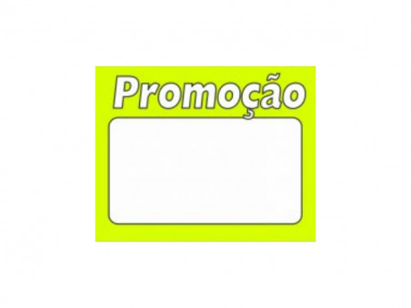 PLACA PVC  7X8 PROMOCAO AMARELA C/50