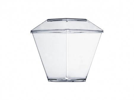 COPO ACRILICO 150ML QUADRADO C/TPA C/10