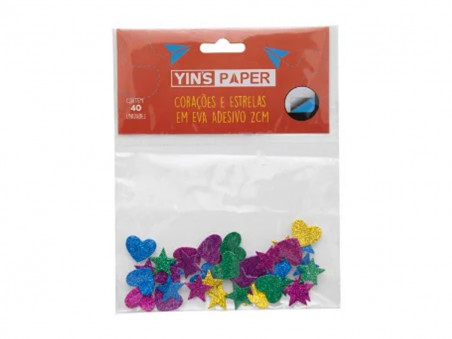 RECORTE EVA ADESIV.CORAC/ESTR.5CM.C/10