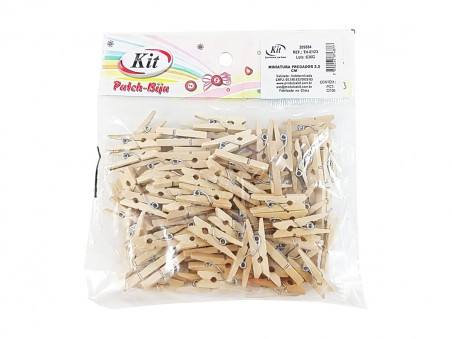 PREGADOR MINIATURA MADEIRA 2,5CM.C/100