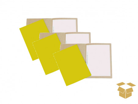 PASTA GRAMPO PAPELAO AMARELO C/100