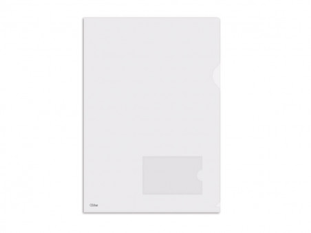 PASTA L A4 TRANSPARENTE C/JANELA C/10