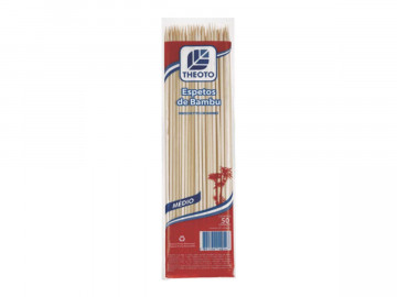 ESPETO BAMBU 25CM C/50