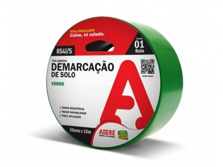 FITA DEMARCACAO PISO VERDE 50MMX15MT