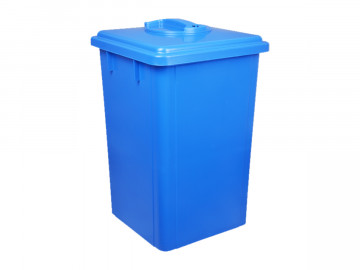 LIXEIRA  60L.AZUL 41X41X65CM.