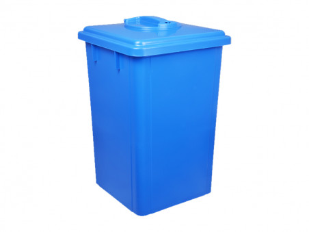 LIXEIRA  60L.AZUL 41X41X65CM.