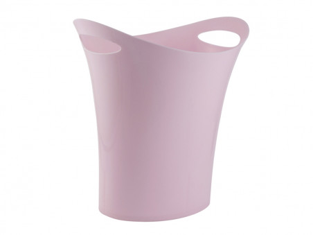 LIXEIRA  08L.PLASTICA ROSA PASTEL C/ALCA