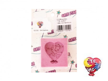MOLDE SIL.CORACAO TE AMO 34G.