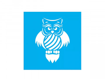 STENCIL CORUJA LISTRADA...