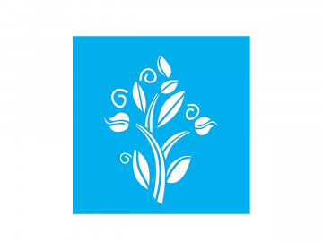 STENCIL BOTOES DE ROSA...