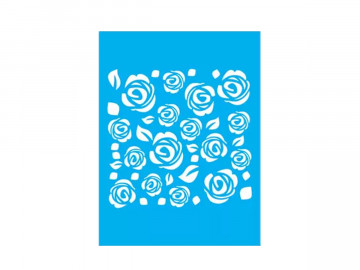 STENCIL ROSAS QUADRADO...