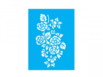 STENCIL FLORES/RAMO 15X20CM...