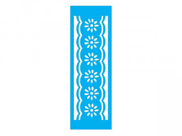 STENCIL MARGARIDAS 10X30CM...