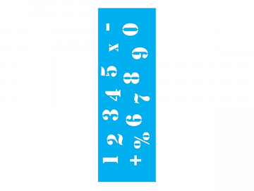 STENCIL NUMEROS 10X30CM -...