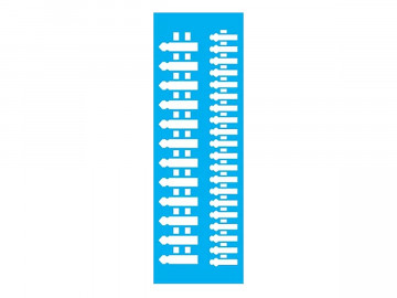 STENCIL CERCAS 10X30CM - JB645