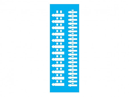 STENCIL CERCAS 10X30CM - JB645