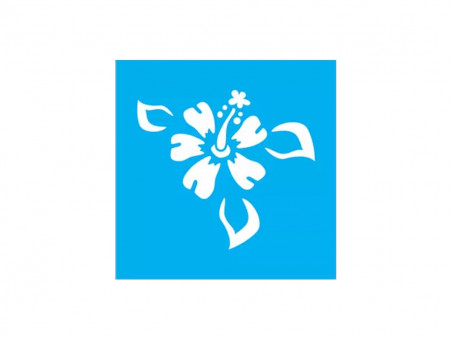 STENCIL FLOR 10X10CM - JA065