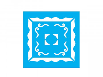 STENCIL CANTONEIRA 15X15CM...