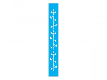 STENCIL FOLHAS BAMBU...