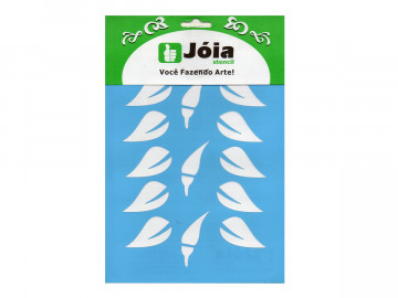 STENCIL FOLHAS/PIMENTAS...