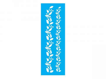 STENCIL FOLHAS 10X30CM - JB713