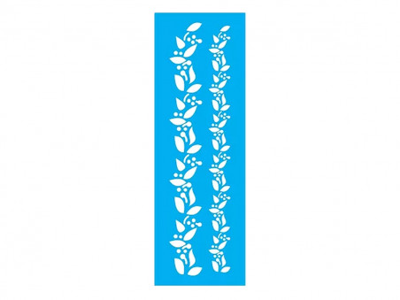 STENCIL FOLHAS 10X30CM - JB713