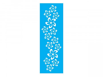 STENCIL FLORES 10X30CM - JB712