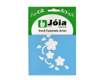 STENCIL FLORES 10X10CM - JA097