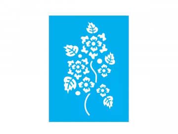 STENCIL FOLHAS/FLORES...