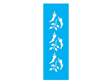 STENCIL PIMENTAS 10X30CM -...