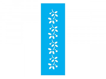 STENCIL FOLHAS 10X30CM - JB704