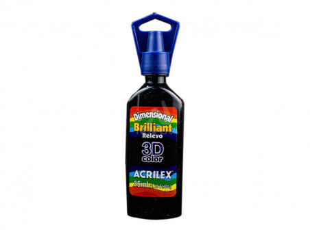 TINTA DIMENS.BRILH.PRETO 35ML-520