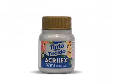 TINTA TECIDO METALICA PRATA...