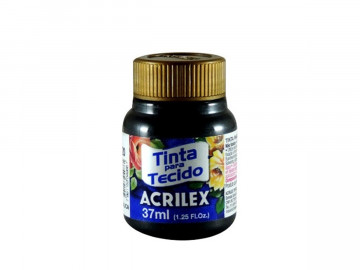 TINTA TECIDO METALICA PRETO...