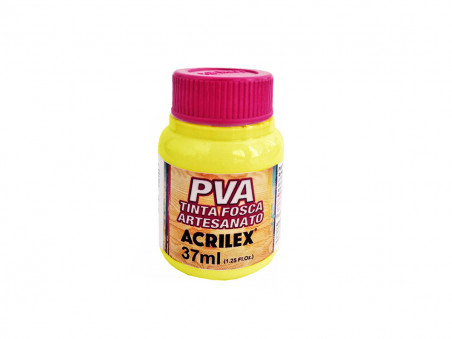 TINTA PLASTICA AMARELO LI.PVA 37ML-504