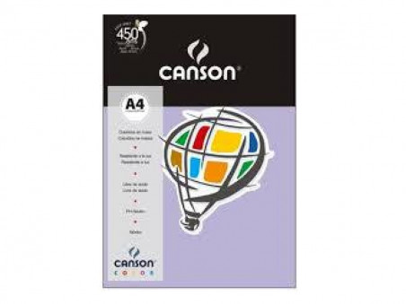 PAPEL A4 COLOR VIOLETA 180G.10F.