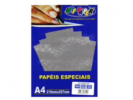 PAPEL A4 ESTAMPADO BOLA PRETA 180G.10F.