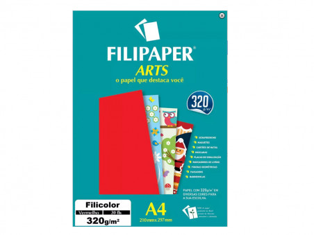 PAPEL A4 COLOR VM.320G.30F.FILIPAPER