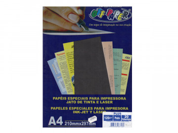 PAPEL A4 COLOR PRETO PLUS...